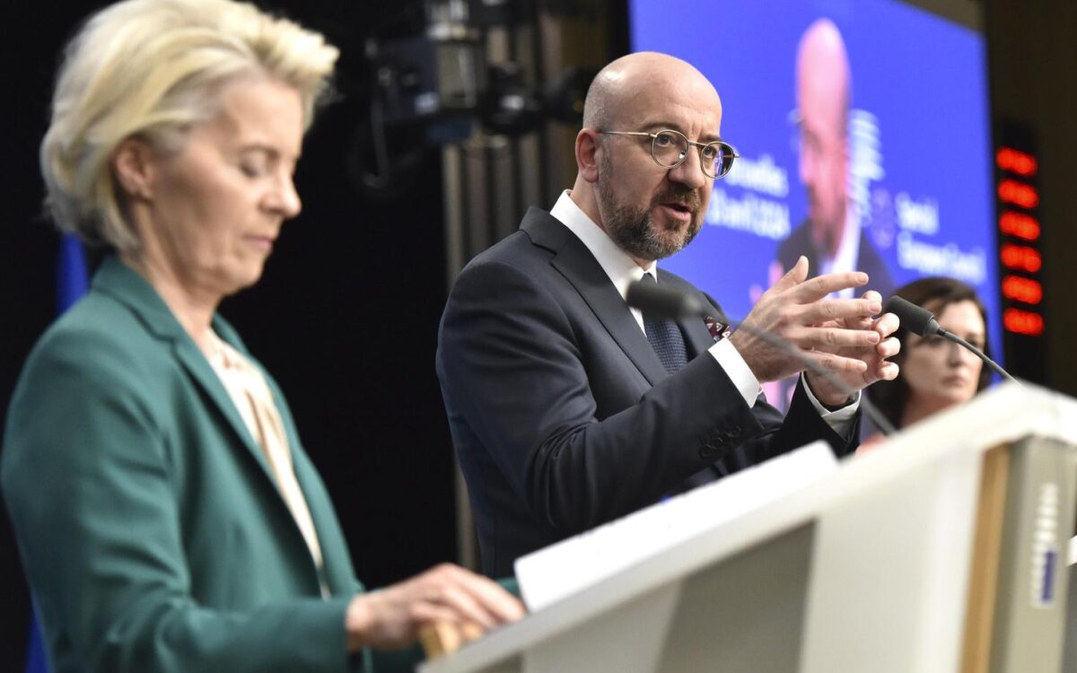 Шарль Мішель та Урсула фон дер Ляєн. Фото: ERR