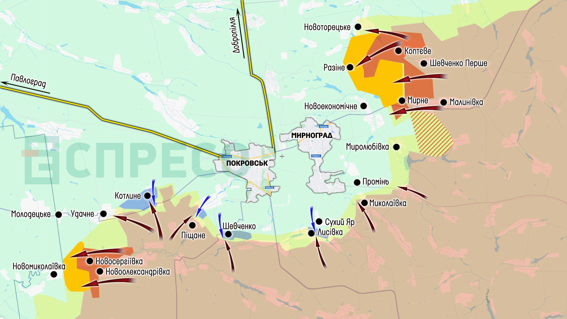 Пік наступу російських військ: напрямки Покровський та Новопавлівський, - ОСУВ "Хортиця