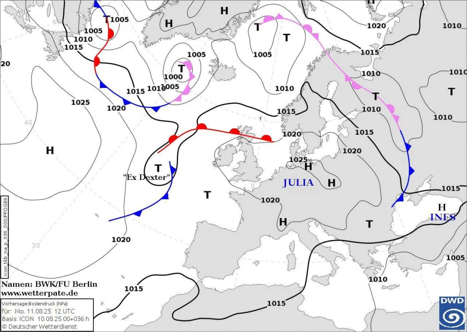 Наталка Діденко повідомила, де 11 серпня очікується похолодання та можливі дощі