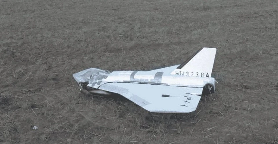 Російський дрон, який впав на території Польщі