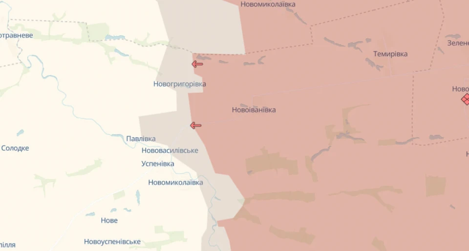 DeepState: Ворожі війська отримали надвиги в Запорізькій та Донецькій областях