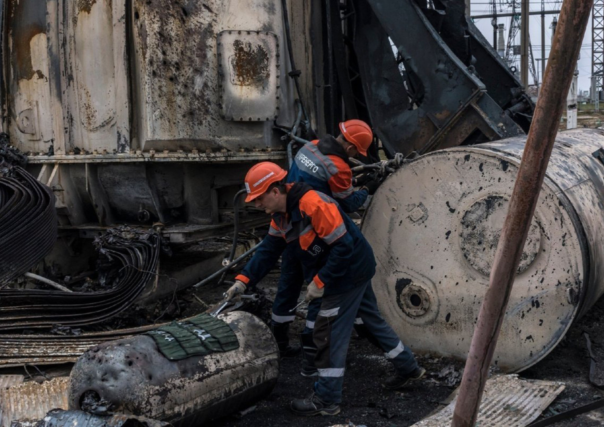 Російські війська знову вдарили по теплоелектростанції ДТЕК