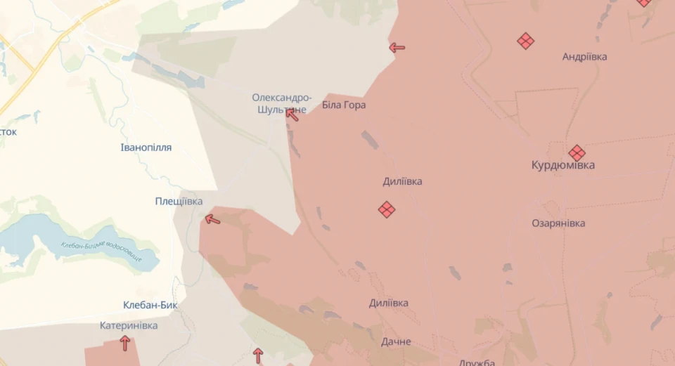 DeepState: російські війська досягли успіхів у трьох населених пунктах Донеччини