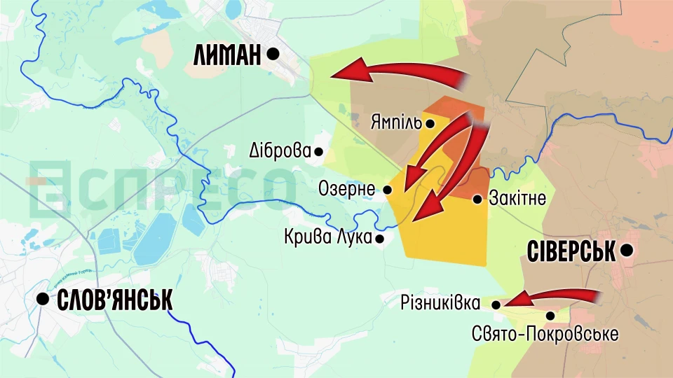 Карта бойових дій за 7-14 лютого